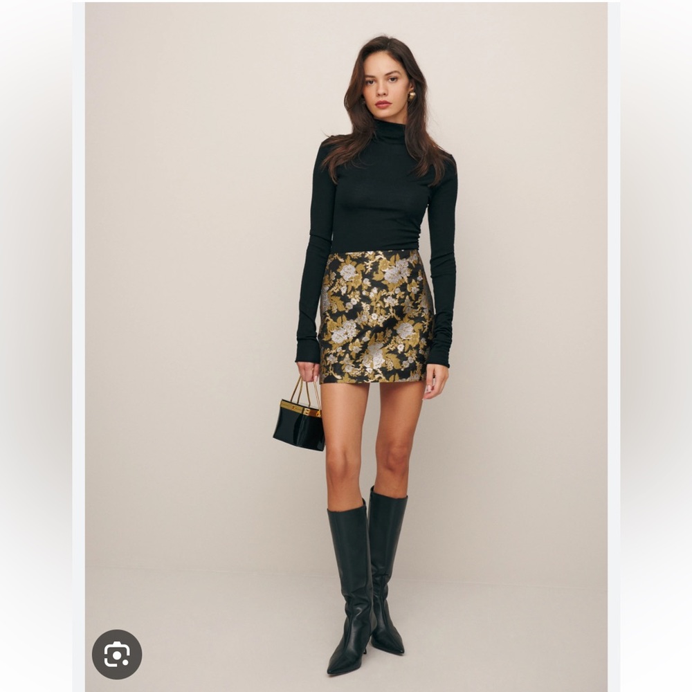 Reformation Veranda Skirt Golden Hour Size 2
